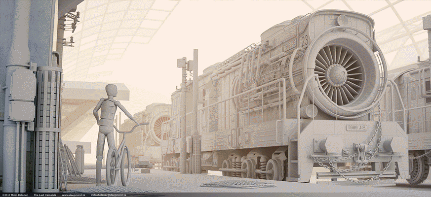 3D Art | 'The Last Train Ride' | Miloš Belanec